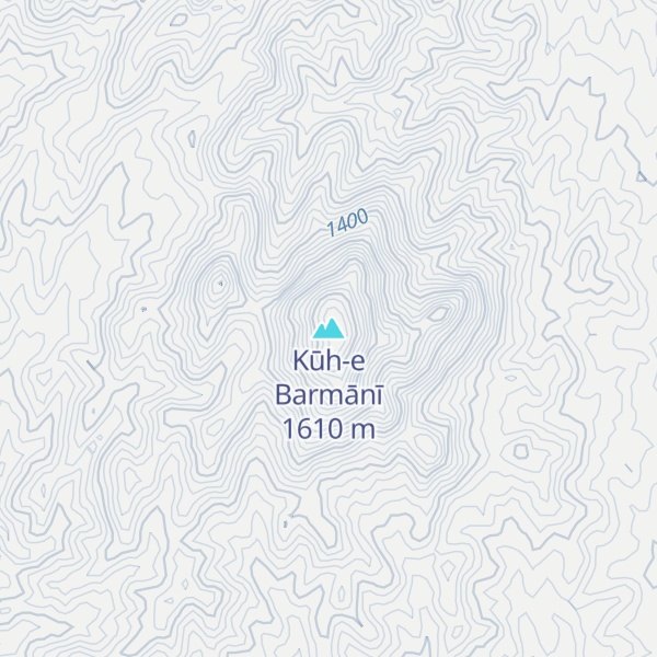 Map of Kūh-e Barmānī