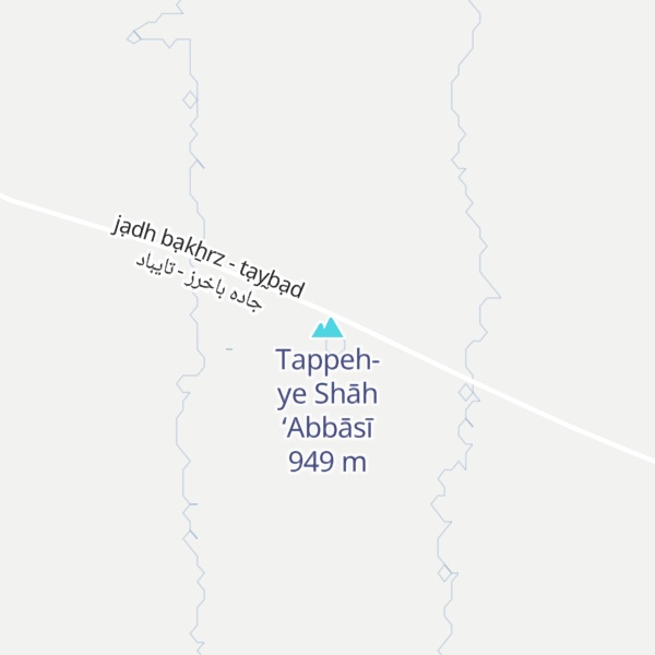 Map of Tappeh-ye Shāh ‘Abbāsī