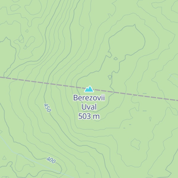 Map of Berezovii Uval