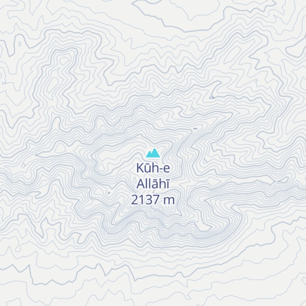 Map of Kūh-e Allāhī