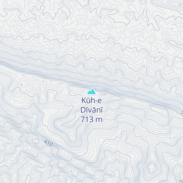 Map of Kūh-e Dīvānī