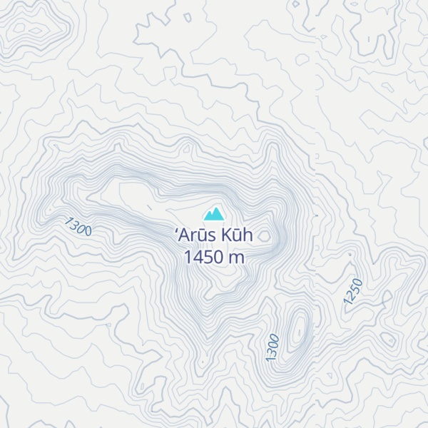 Map of ‘Arūs Kūh