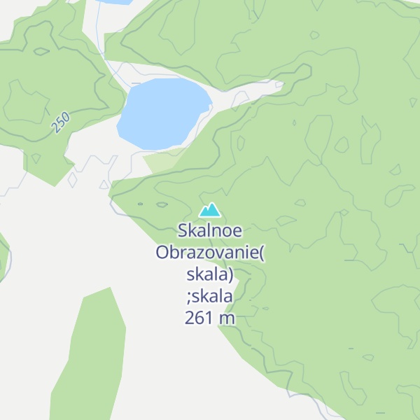Map of Skalnoe Obrazovanie(skala);skala