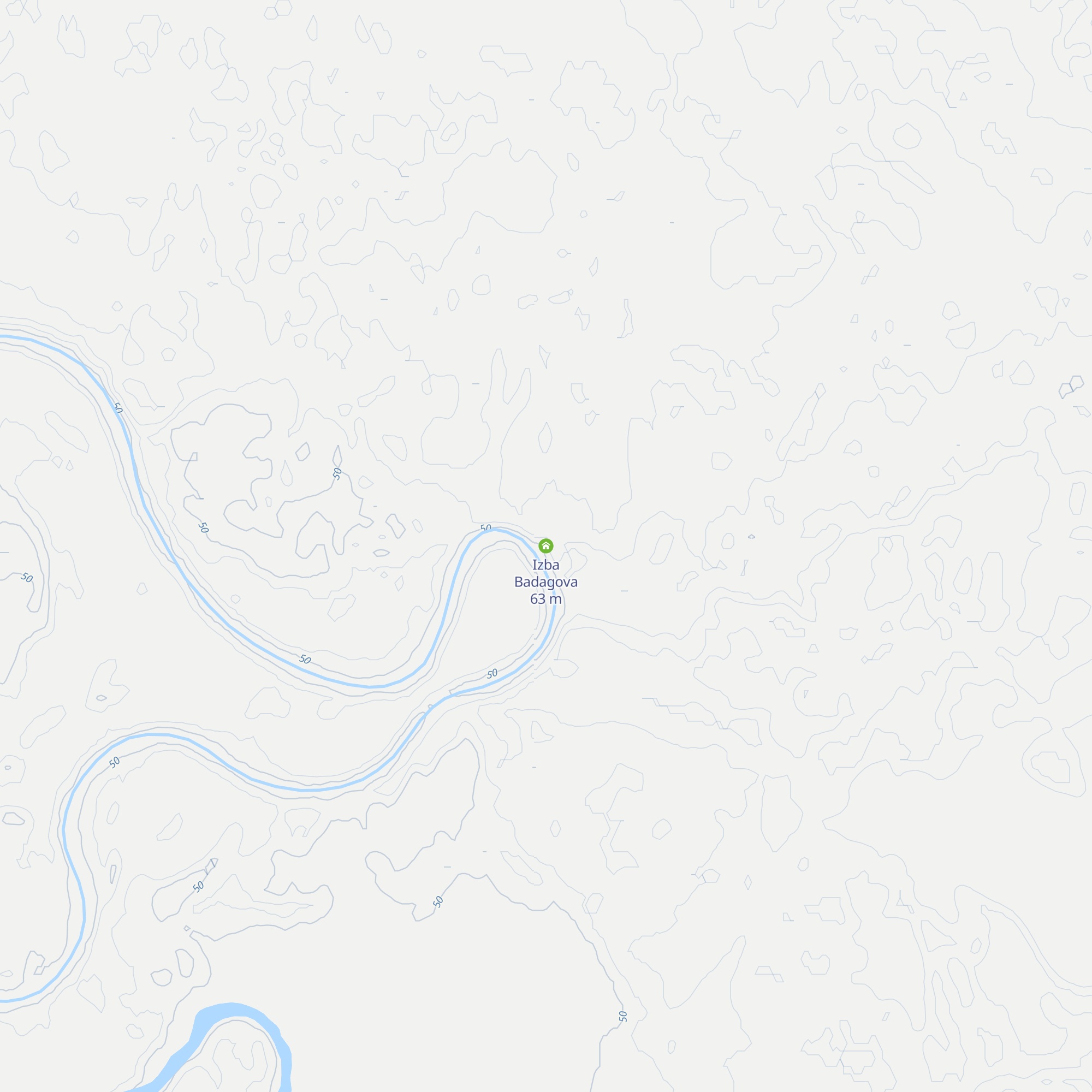Izba Badagova map
