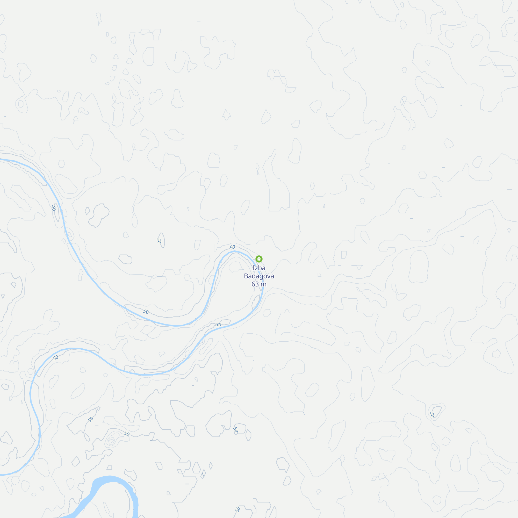 Izba Badagova map