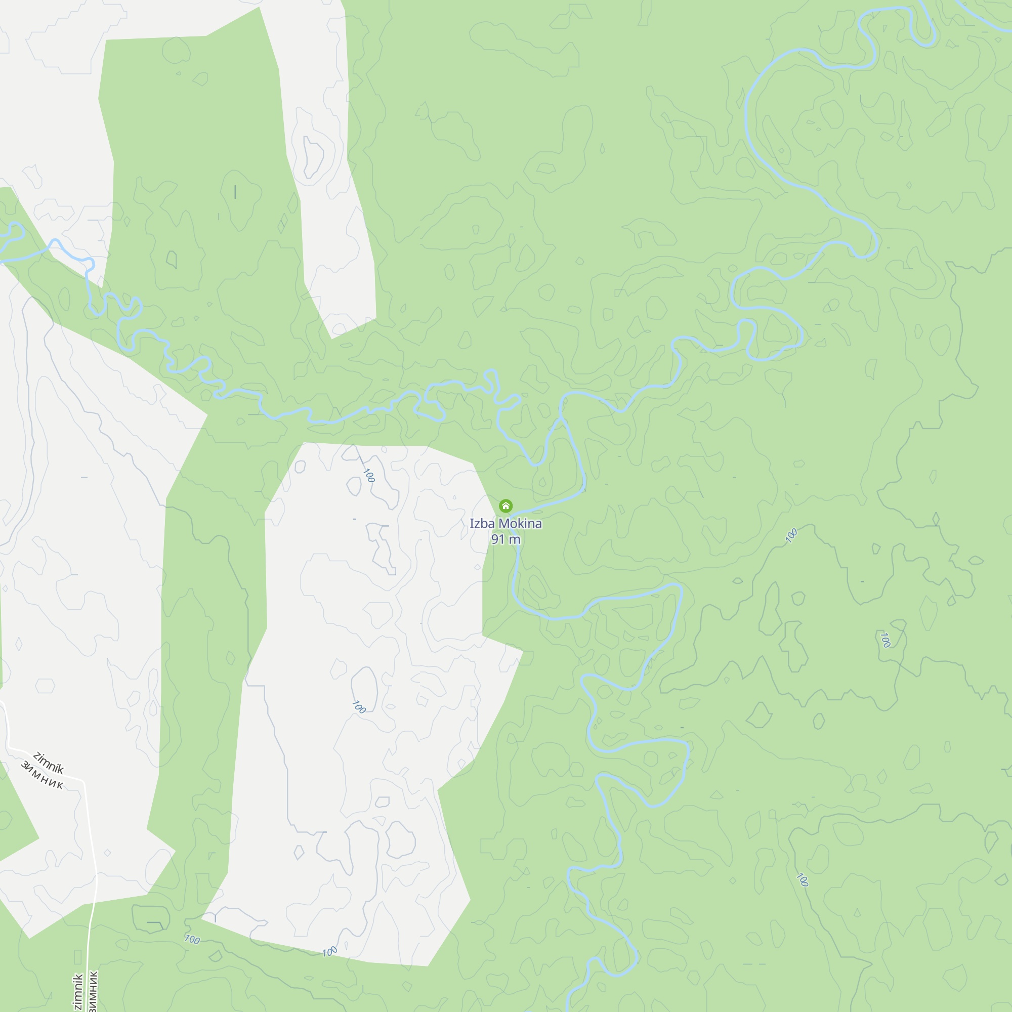 Izba Mokina map