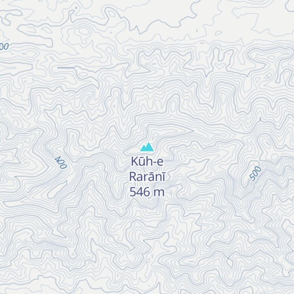 Map of Kūh-e Rarānī