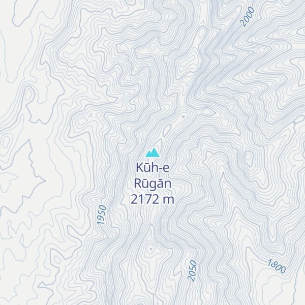Map of Kūh-e Rūgān