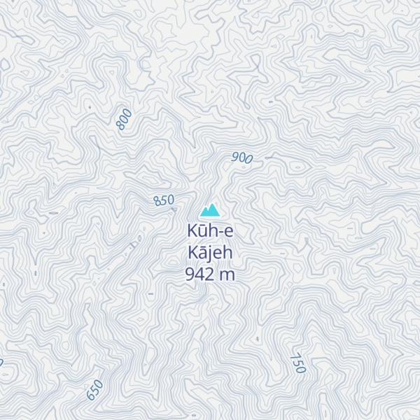 Map of Kūh-e Kājeh