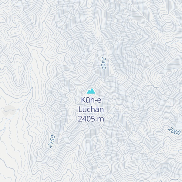 Map of Kūh-e Lūchān