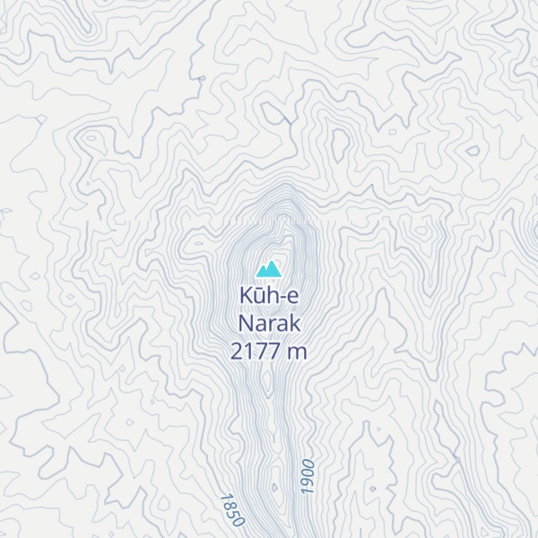 Map of Kūh-e Narak
