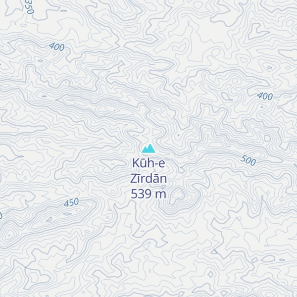 Map of Kūh-e Zīrdān