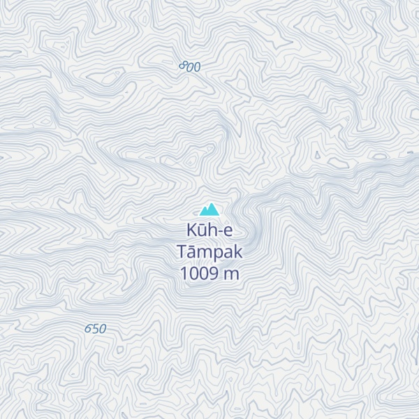 Map of Kūh-e Tāmpak