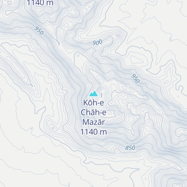 Map of Kōh-e Chāh-e Mazār