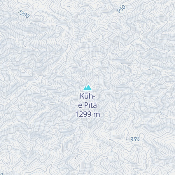 Map of Kūh-e Pītā