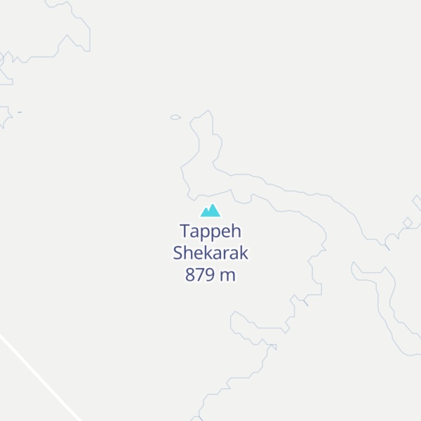 Map of Tappeh Shekarak