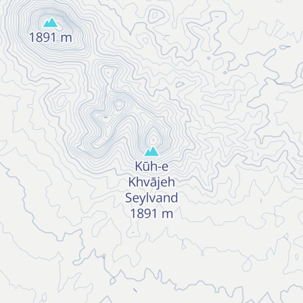 Map of Kūh-e Khvājeh Seylvand