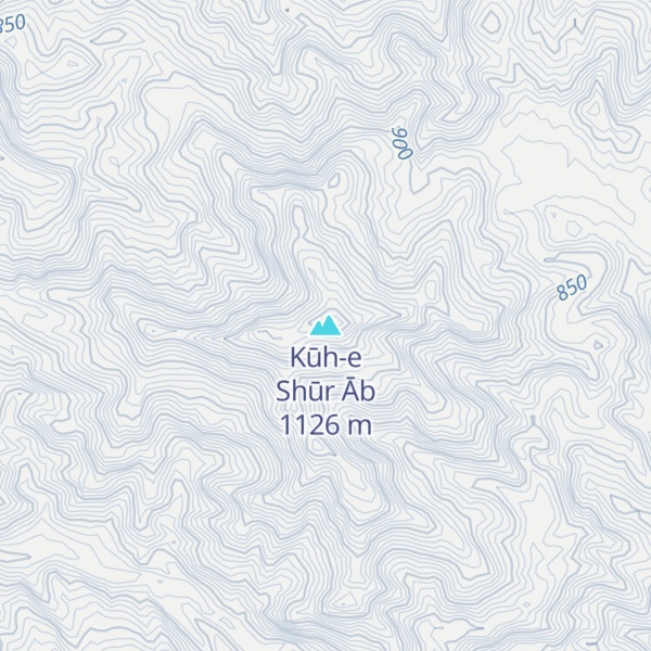 Map of Kūh-e Shūr Āb