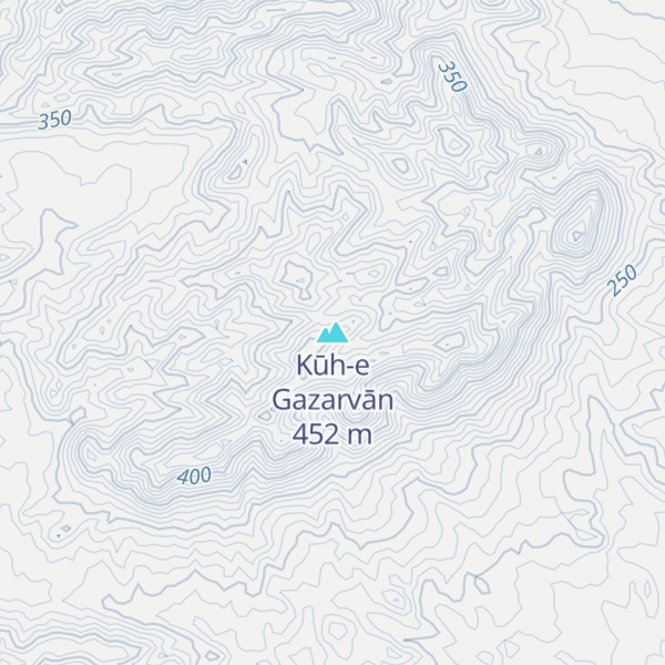 Map of Kūh-e Gazarvān