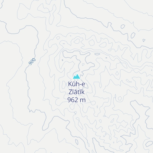 Map of Kūh-e Zīātīk