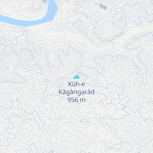 Map of Kūh-e Kāgāngarād