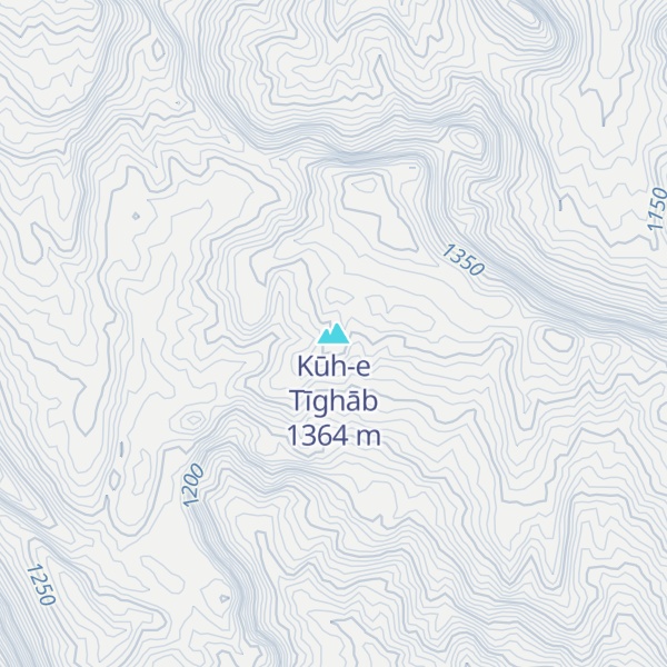 Map of Kūh-e Tīghāb