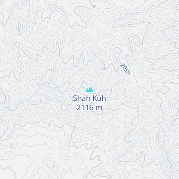 Map of Shāh Kūh