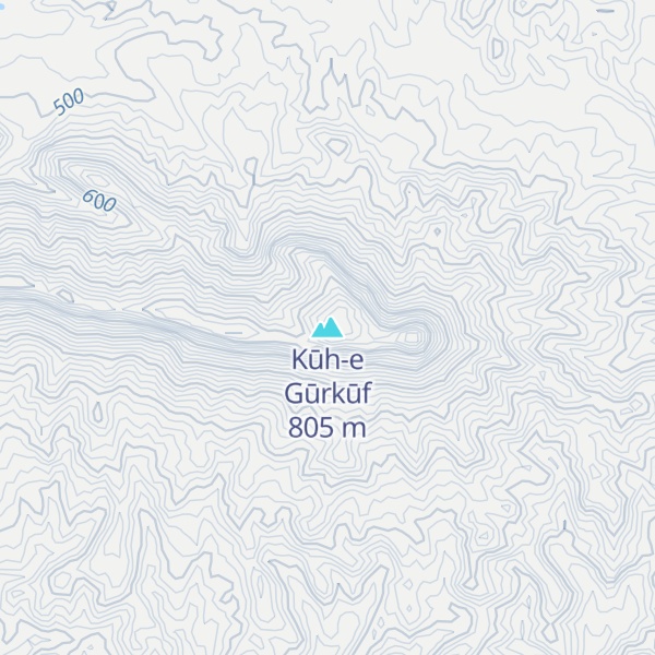 Map of Kūh-e Gūrkūf