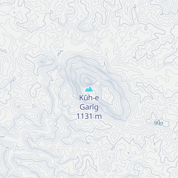 Map of Kūh-e Garīg