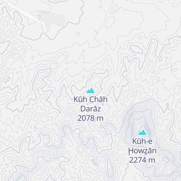 Map of Kūh Chāh Darāz