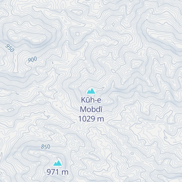Map of Kūh-e Mobdī