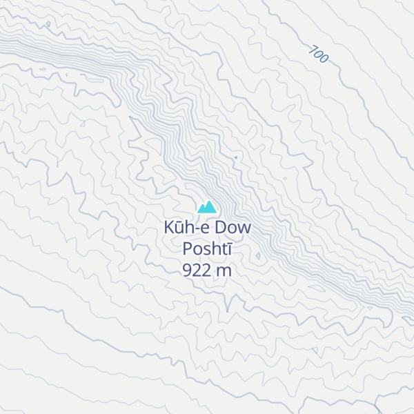 Map of Kūh-e Dow Poshtī