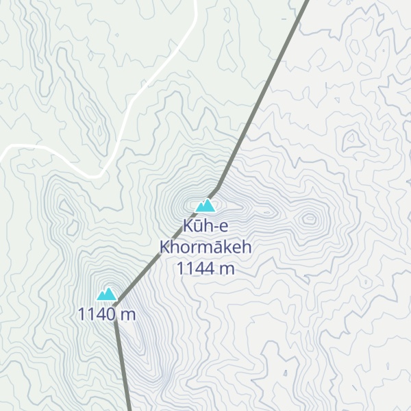 Map of Kūh-e Khormākeh