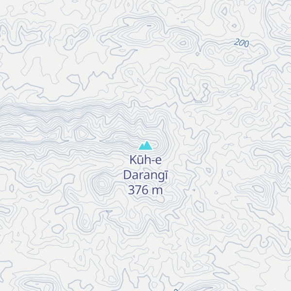Map of Kūh-e Darangī