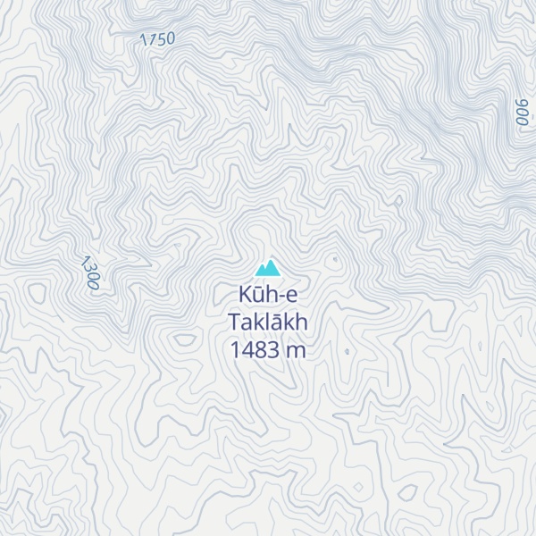 Map of Kūh-e Taklākh