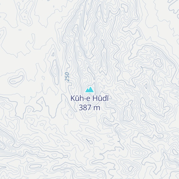 Map of Kūh-e Hūdī