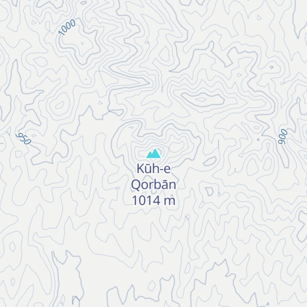 Map of Kūh-e Qorbān