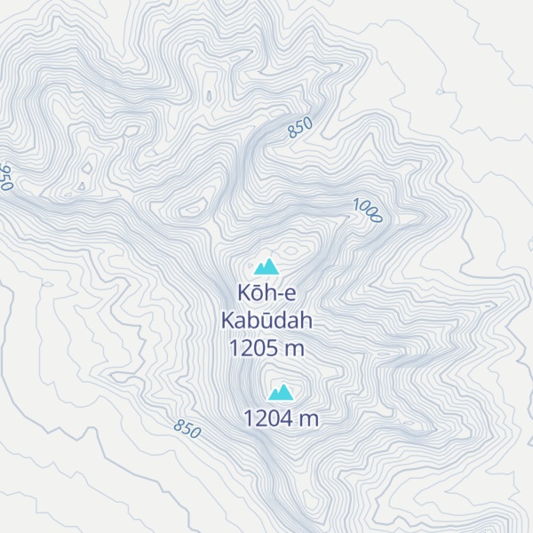 Map of Kōh-e Kabūdah