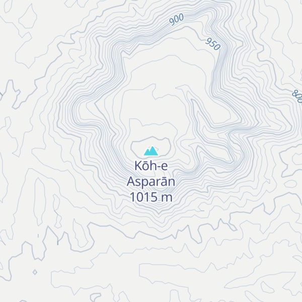 Map of Kōh-e Asparān