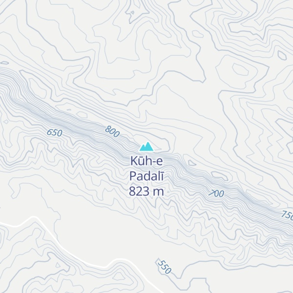 Map of Kūh-e Padalī