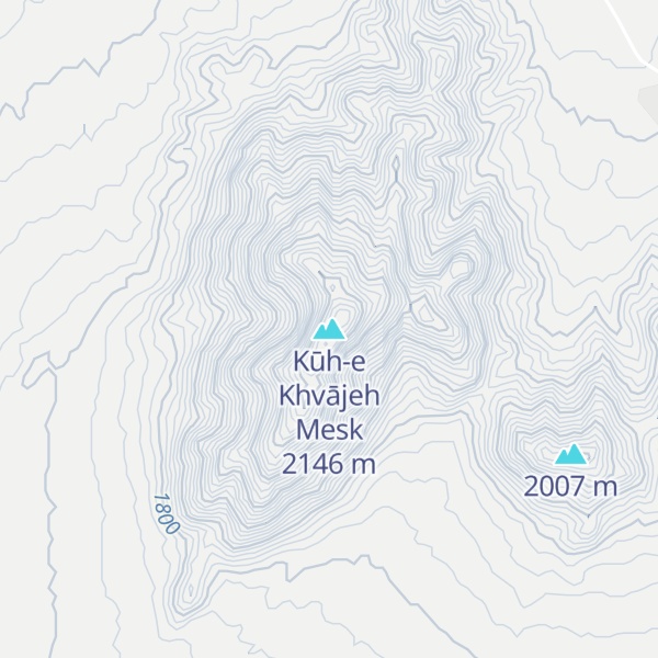 Map of Kūh-e Khvājeh Mesk
