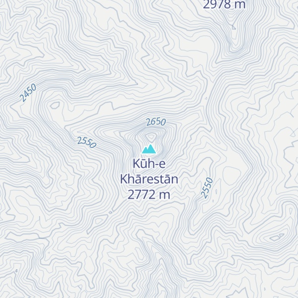 Map of Kūh-e Khārestān