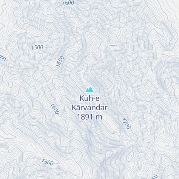 Map of Kūh-e Kārvandar