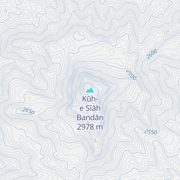 Map of Kūh-e Sīāh Bandān