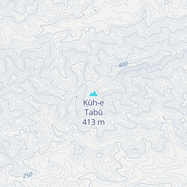 Map of Kūh-e Tabū