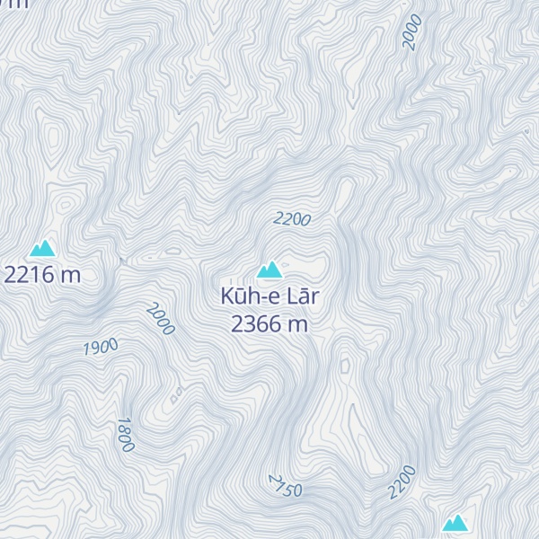 Map of Kūh-e Lār