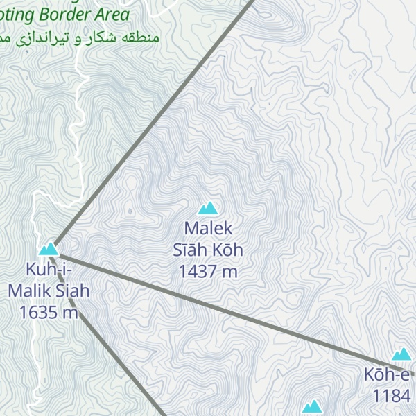 Map of Malek Sīāh Kōh