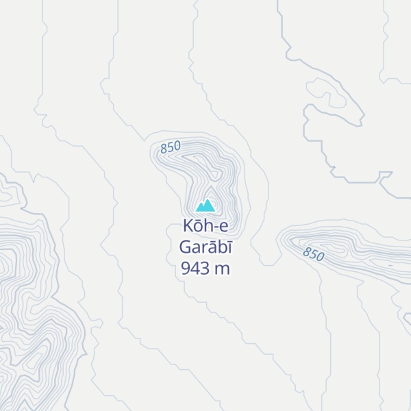 Map of Kōh-e Garābī