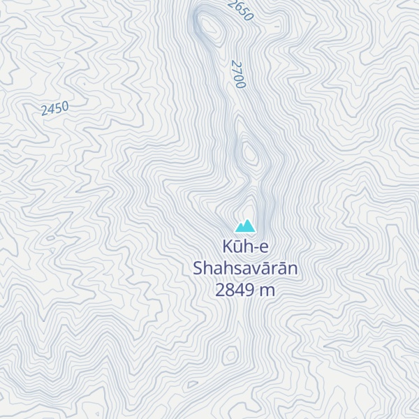 Map of Kūh-e Kalhor