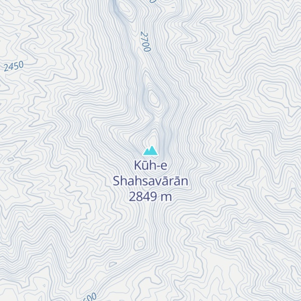 Map of Kūh-e Shahsavārān